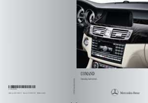 2014 Mercedes Benz CL G SL SLS COMAND Operator Instruction Manual